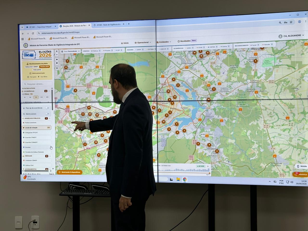 Com cerca de 15 mil câmeras integradas, programa DF 360 conta com a participação da população
